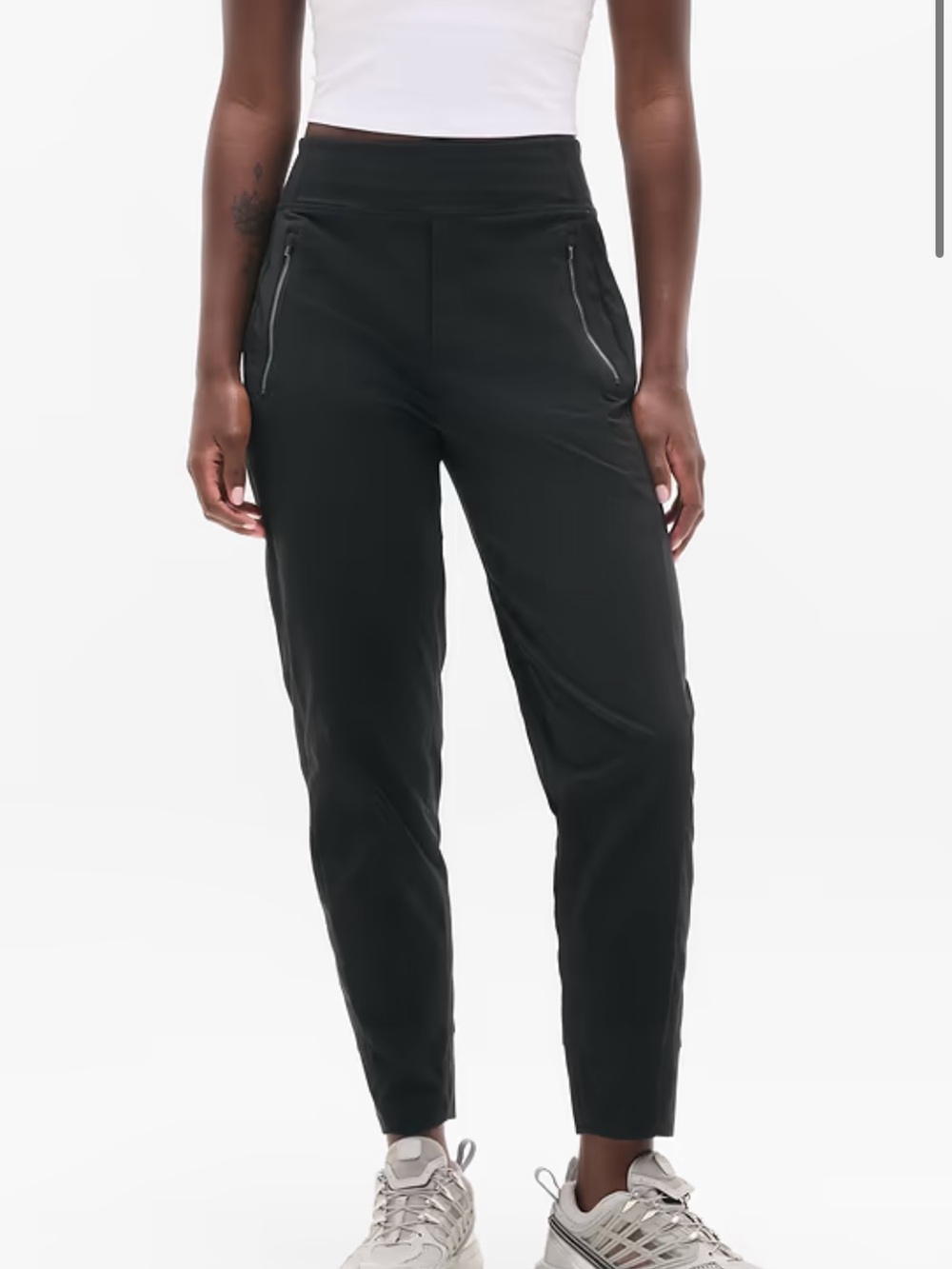 Athleta Trekkie North High Rise Jogger Black Size 2 Black EUC